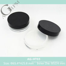 Clear Round Loose Powder Case/Loose Powder Container AG-HT03, AGPM Cosmetic Packaging , Custom colors/Logo